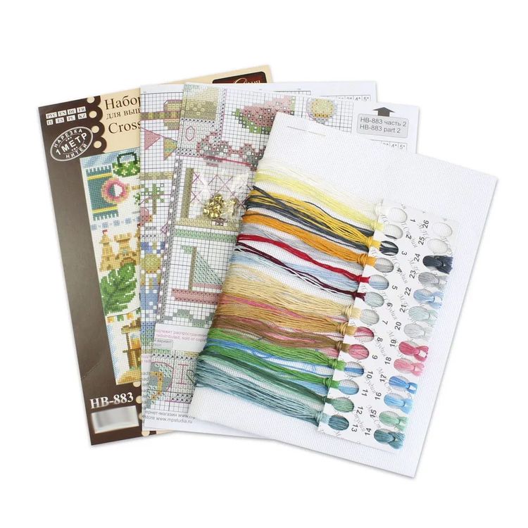 Набор для вышивания «Семплер. На пляже» — картинка 2