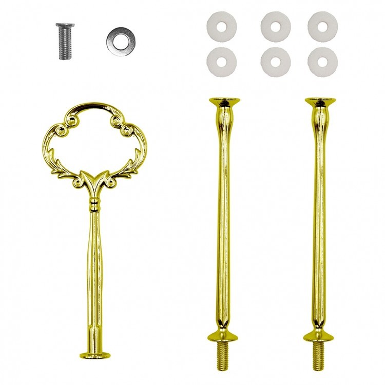 Фурнитура для фруктовницы Вензель золотая, 38см — картинка 2