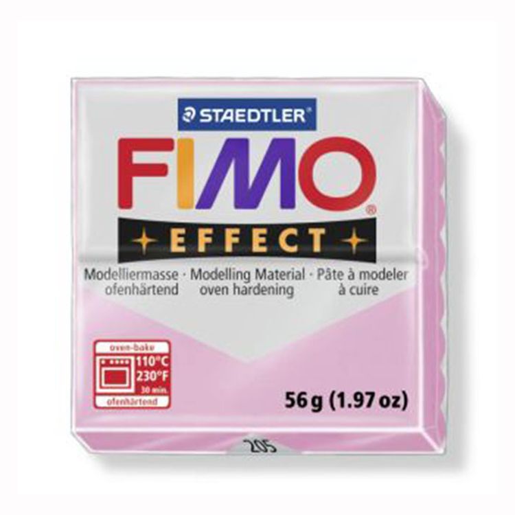 Полимерная глина FIMO Effect, цвет: светло-розовый, 57 г