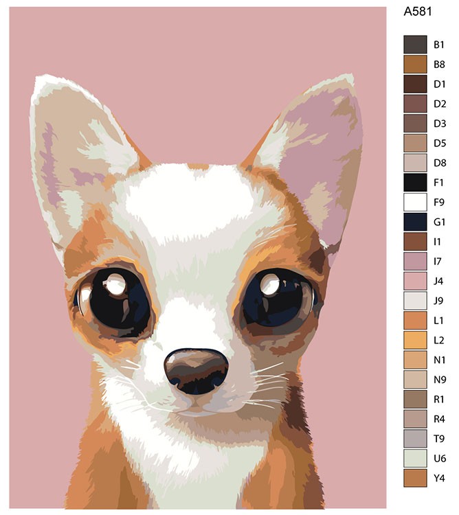 Картина по номерам «Щенок Барт» — картинка 2