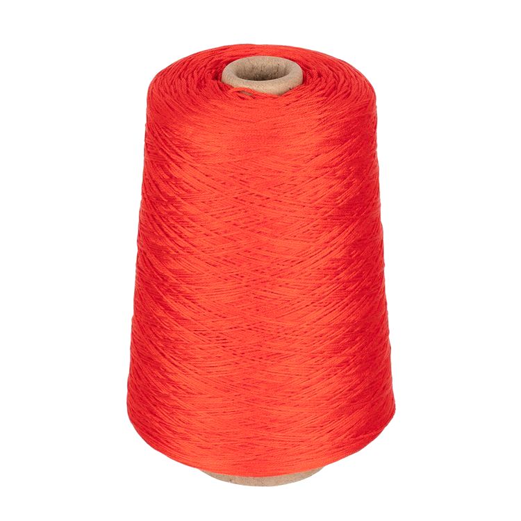 Мулине для вышивания, 100% хлопок, 480 г, 1800 м, цвет: №0011 оранжево-красный, Gamma