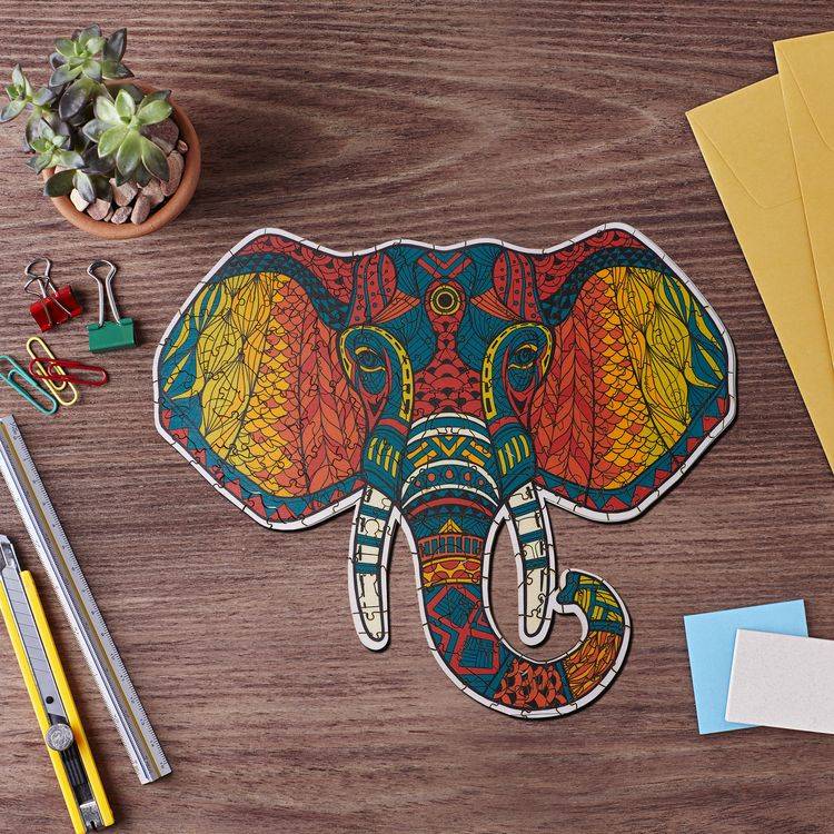 Деревянные пазлы Артвентура «Слон тотем» — картинка 2