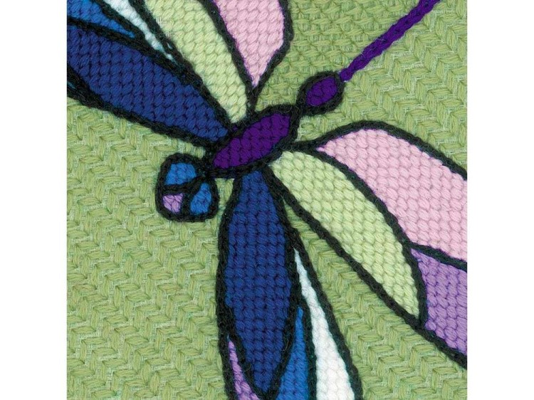 Набор для вышивания «Подушка/панно. Витраж. Стрекозы» — картинка 5