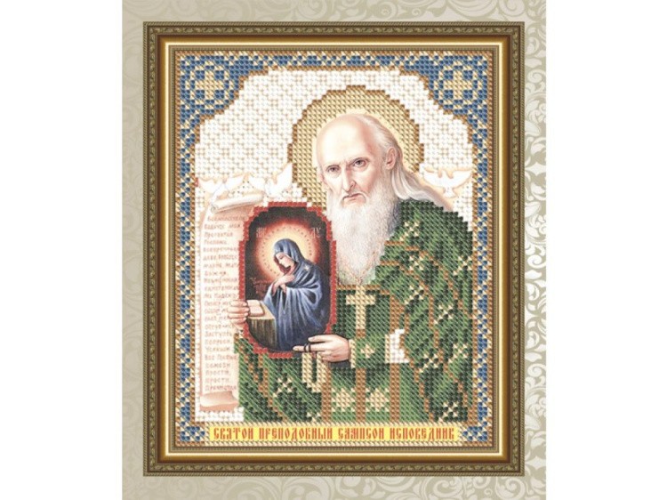 Рисунок на ткани «Св. Преподобный Сампсон Исповедник»