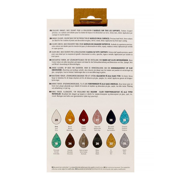 Набор красок Pebeo Fantasy Moon «Исследование» с фактурным эффектом, 12 цв. — картинка 6