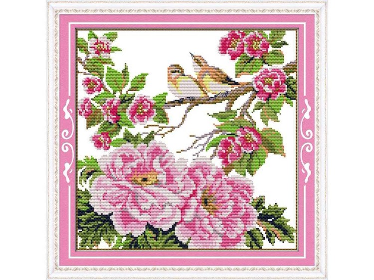 Набор для вышивания «Цветы и маленькие птички» — картинка 2