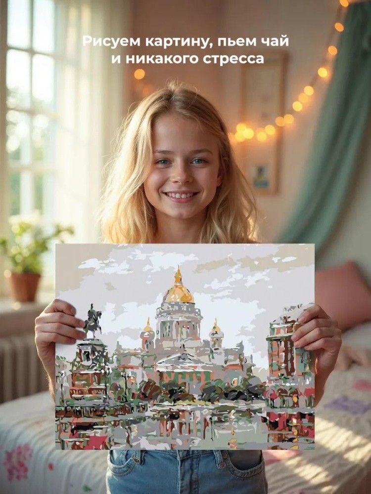 Картина по номерам «Площадь в Петербурге» — картинка 6