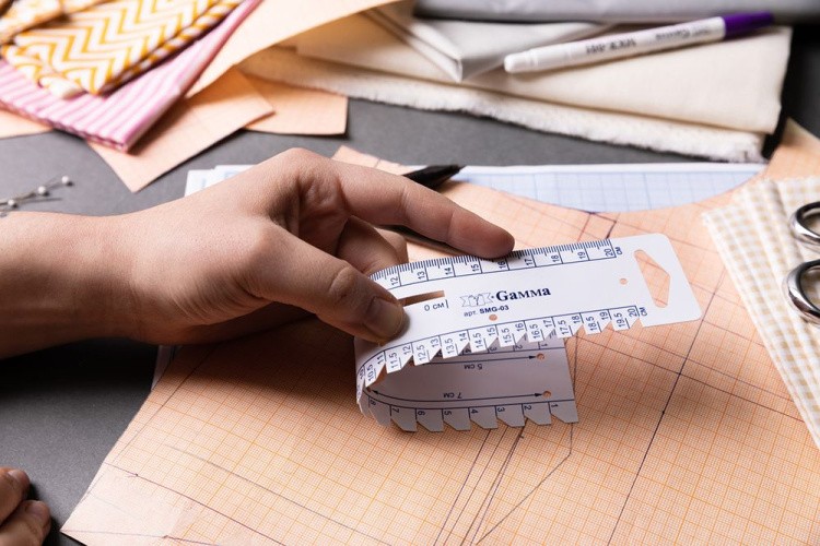 Линейка для разметки и измерения, пластик, 22,2х4,5 см, Gamma — картинка 4