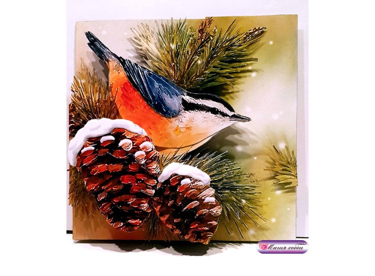 Папертоль «Зимняя пташка» — картинка 3