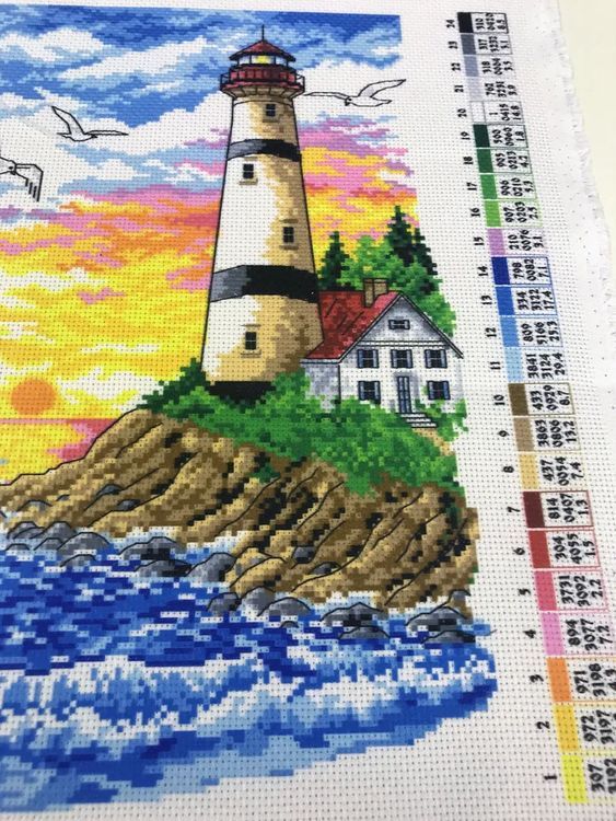 Рисунок на ткани «Маяк» — картинка 4