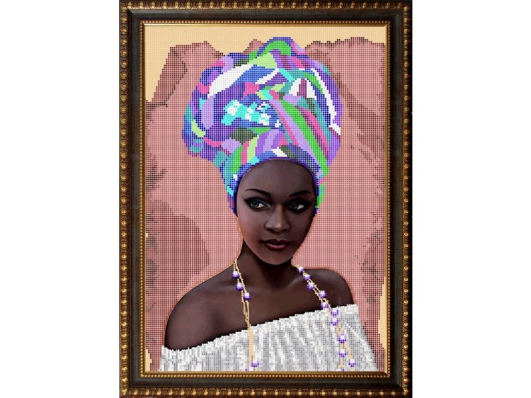 Рисунок на ткани «Африканка (1)»