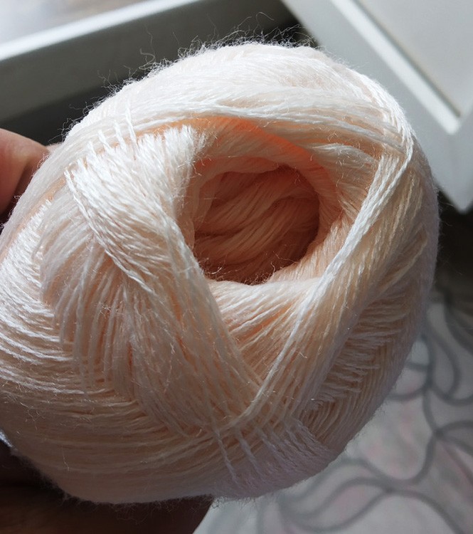 Пряжа Семеновская Lidiya silver (121009), ванильный крем, 5 шт. по 100 г — картинка 2