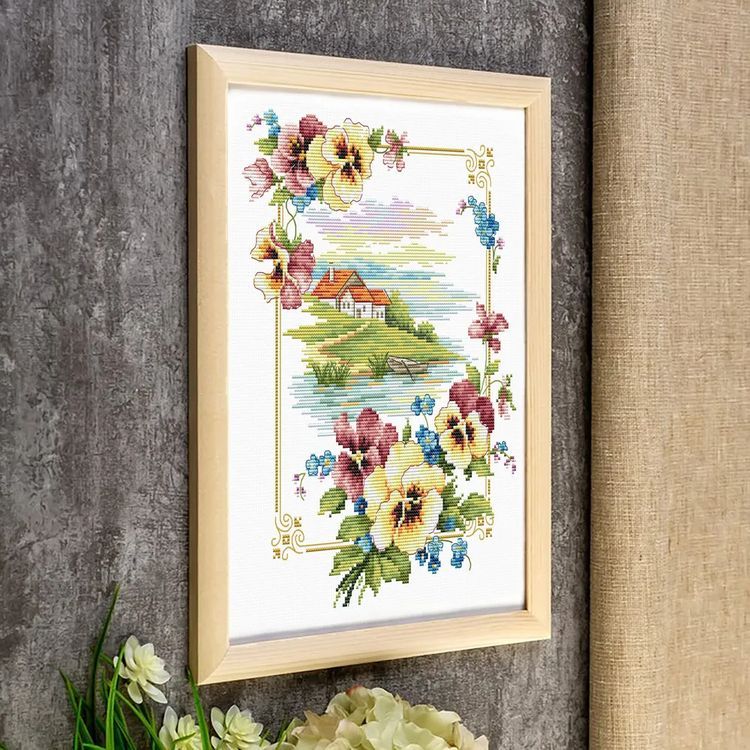 Набор для вышивания «Родные просторы. Анютины глазки» — картинка 2