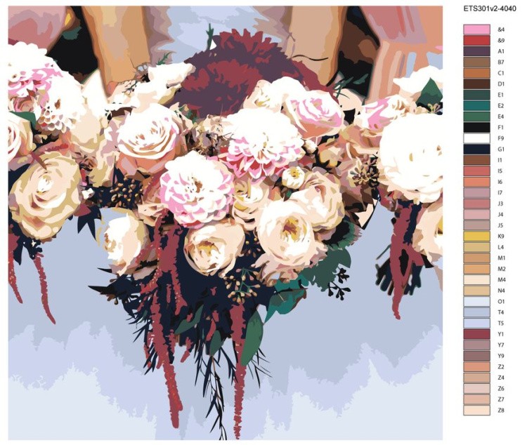 Картина по номерам «Нежный букет» — картинка 2