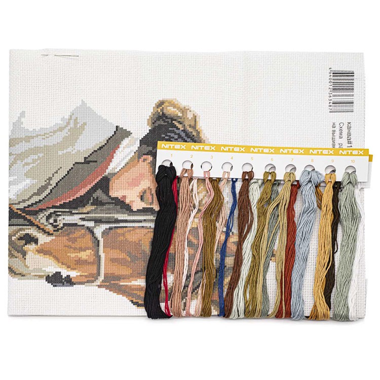 Набор для вышивания «Девушка и конь», NITEX — картинка 2