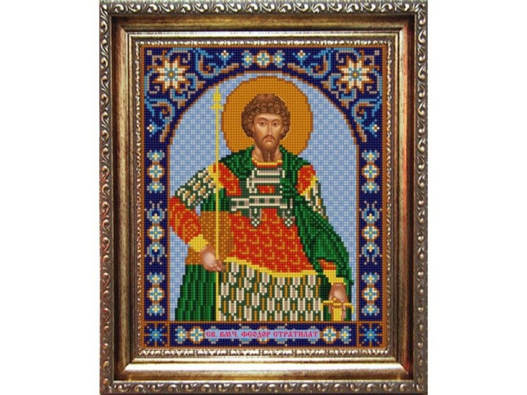 Рисунок на ткани «Св.Федор»
