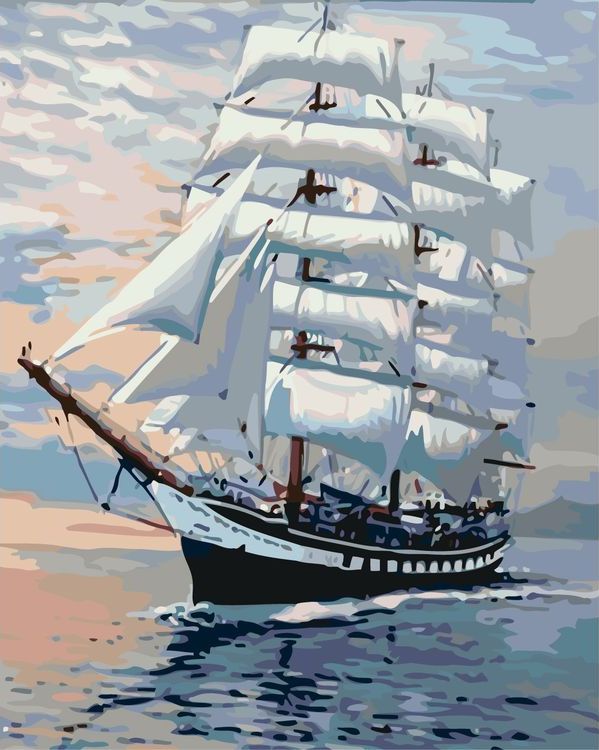 Картина по номерам «Белые паруса»