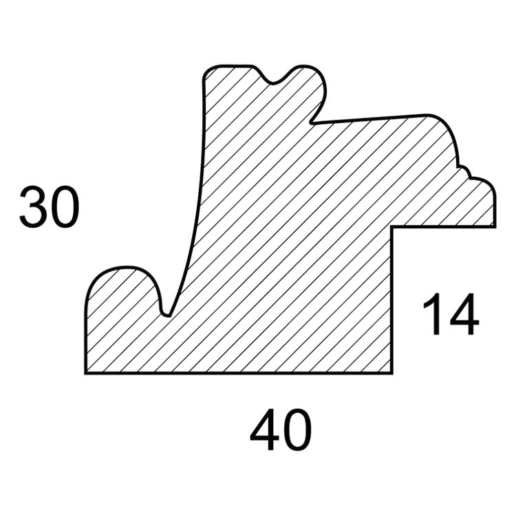 Багетная рама без стекла «Dafna», 30х40 см — картинка 4