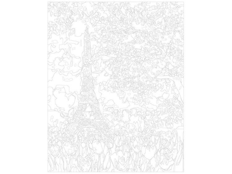 Картина по номерам «Цветущий Париж» — картинка 3