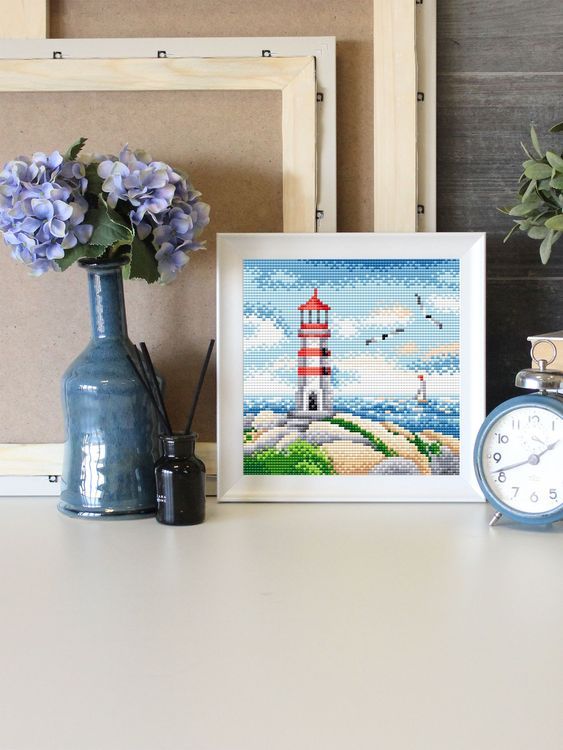 Алмазная вышивка «Полет над морем» — картинка 4