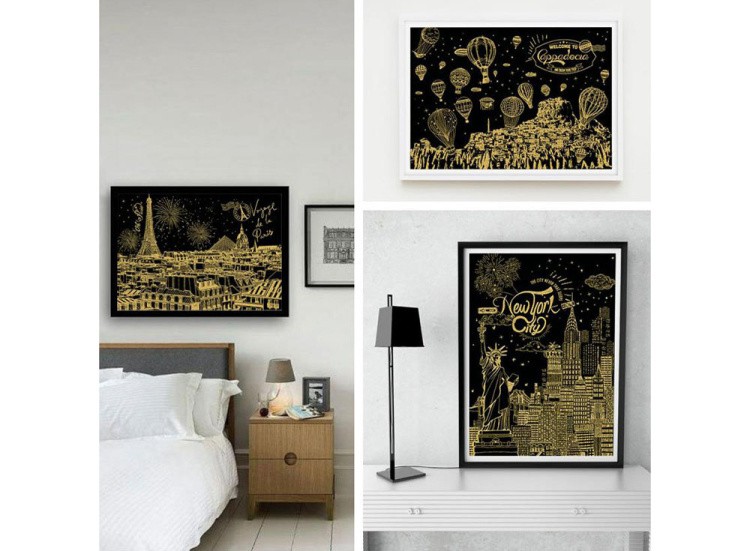 Скретч-картина «Париж. Достопримечательности» — картинка 3