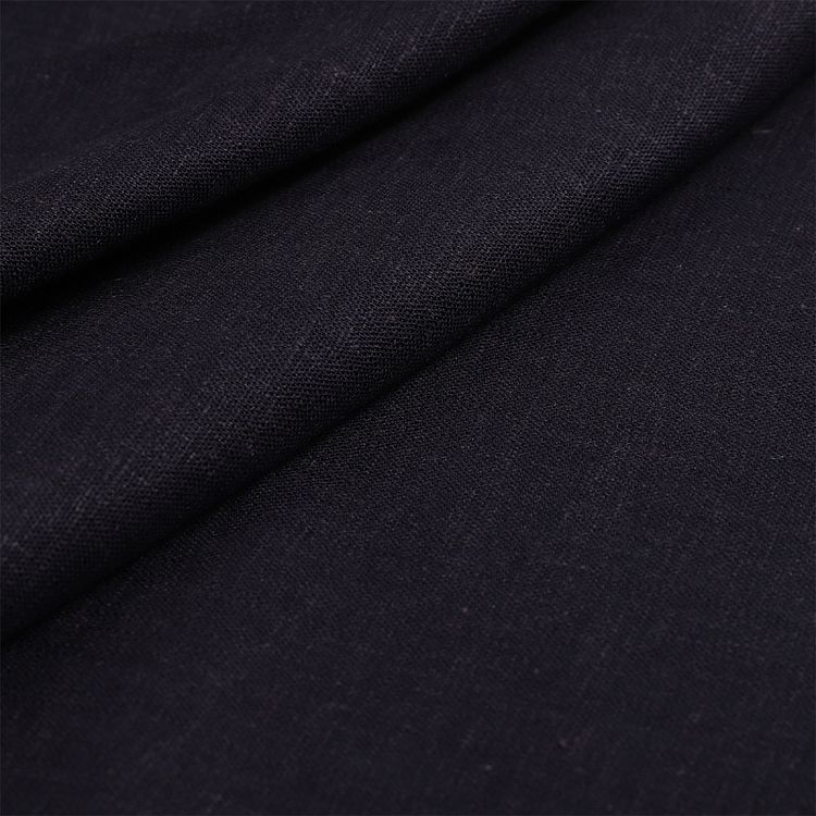 Ткань льняная, 190 г/м², 5 м x 140 см, цвет: темно-синий, TBY — картинка 3