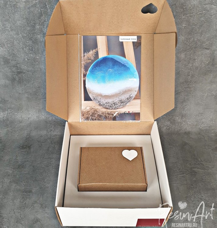 Галечный пляж - Набор для рисования эпоксидной смолой (Море) — картинка 2