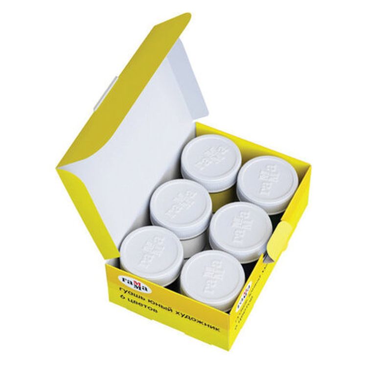 Гуашь Gamma «Юный художник», 6 цв. по 17,5 мл, без кисти — картинка 2