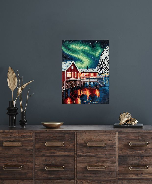 Алмазная вышивка «Полярное сияние» — картинка 3