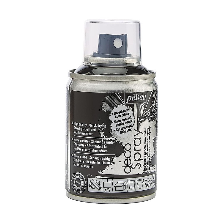 Краска на водной основе decoSpray, 093745 Черный глянцевый — картинка 4