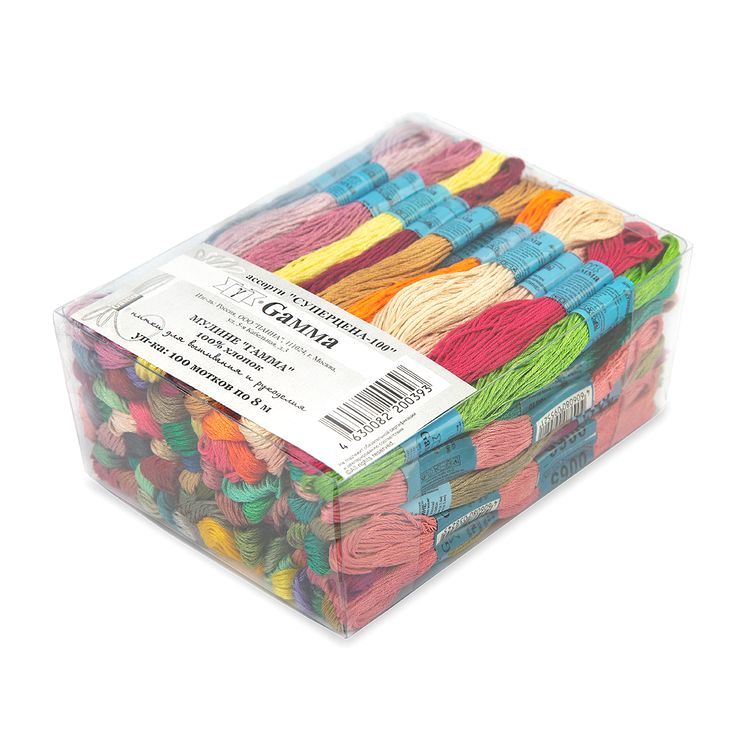 Набор мулине для вышивания «Суперцена-100», 100% хлопок, 100 шт. по 8 м, Gamma — картинка 2