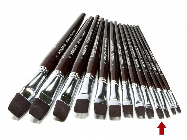 Кисть синтетическая «Осень» плоская №6 — картинка 3