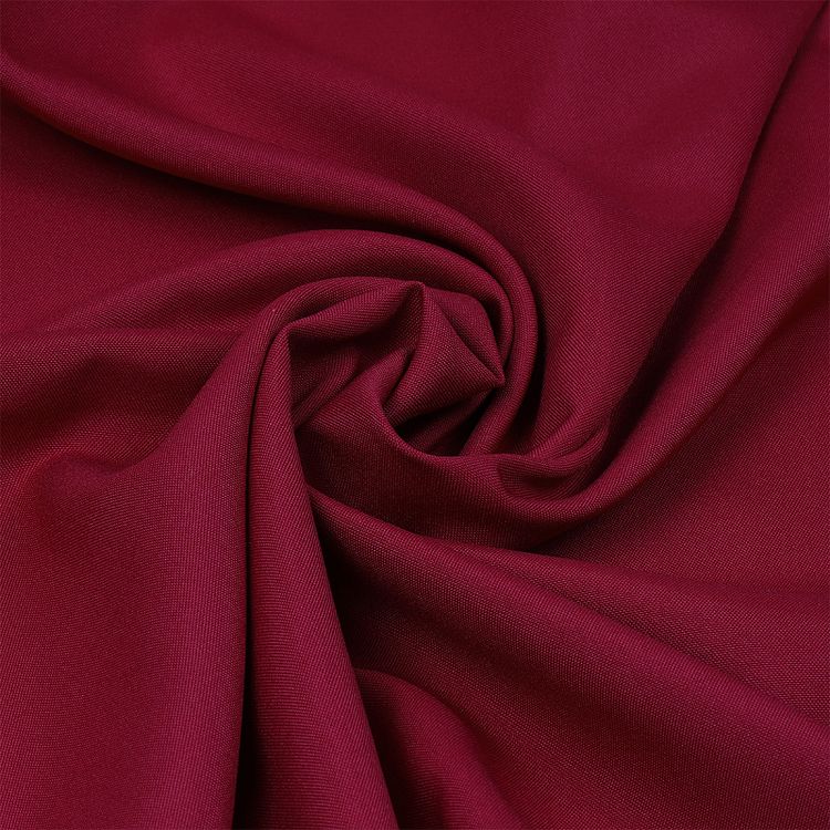 Ткань габардин, нарезка, 10 м, ширина 150 см, 150 г/м2, цвет: бордо, TBY
