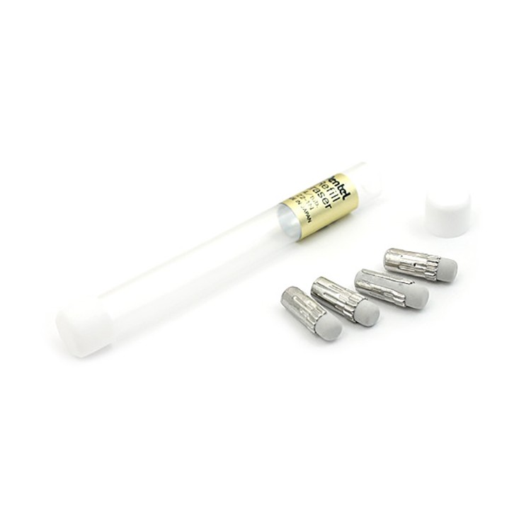 Сменные ластики для профессиональных карандашей 4 шт. 13.8x4.25 мм в тубе, 12 туб, Pentel — картинка 3