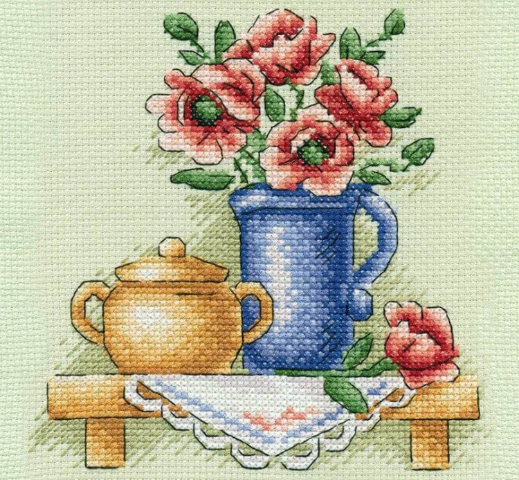 Набор для вышивания «Цветы в кувшине»