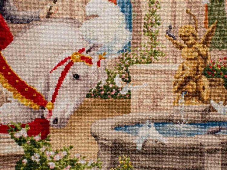 Набор для вышивания «Рыцарь на белом коне» — картинка 4