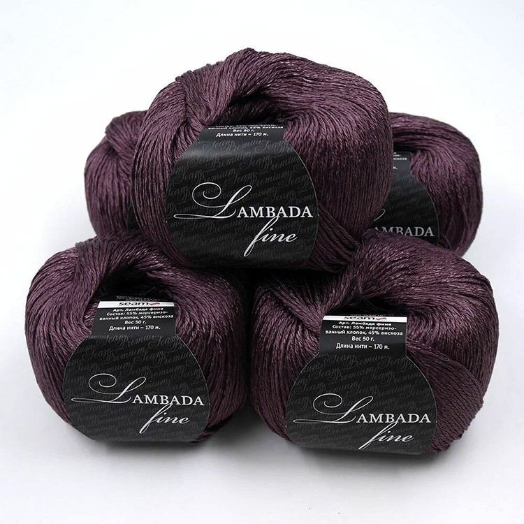 Пряжа SEAM LAMBADA fine (30), кисель, 5 шт. по 50 г — картинка 4