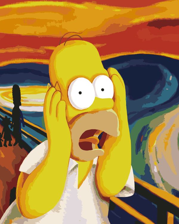 Картина по номерам «Simpsons Симпсоны: Гомер Крик»