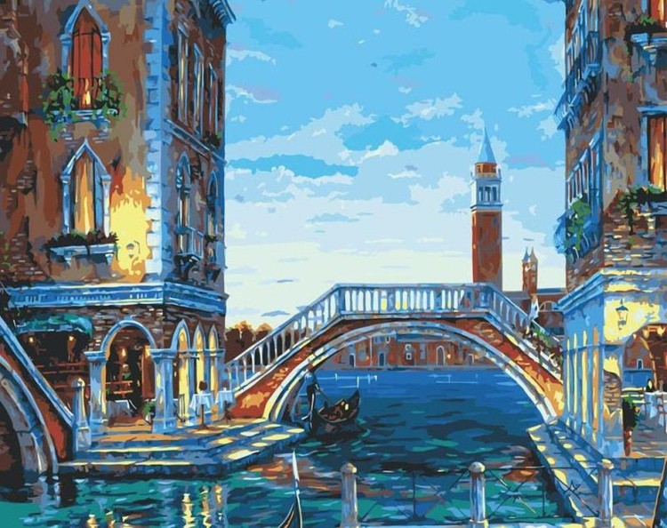 Картина по номерам «Каналы Венеции»