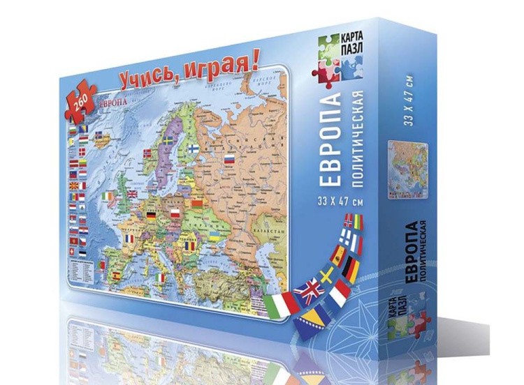 Карта-пазл «Европа политическая»