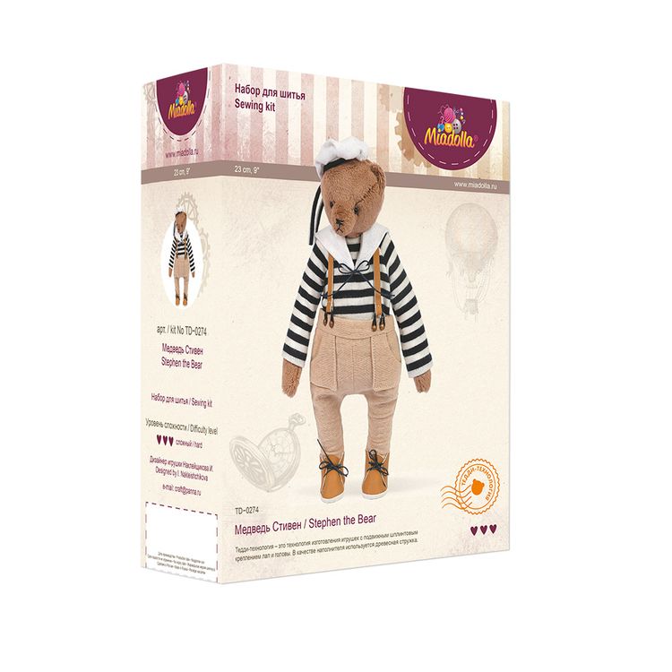 Набор для шитья «Медведь Стивен» — картинка 3