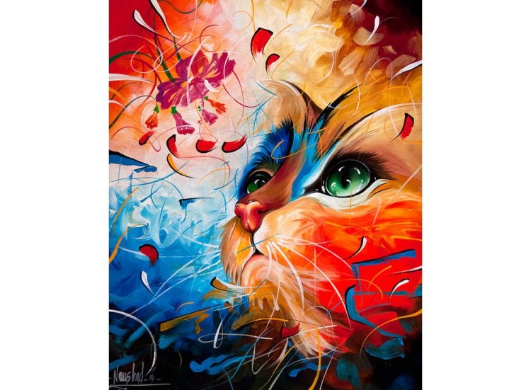 Картина по номерам «Яркий кот» — картинка 2
