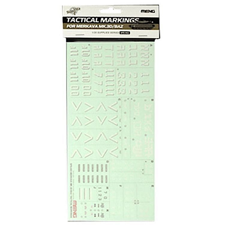 Маркировка танка «MERKAVA Mk.3D/BAZ Tactical Markings», MENG