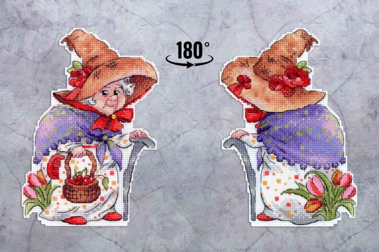 Набор для вышивания «Тётушка с розами» — картинка 6