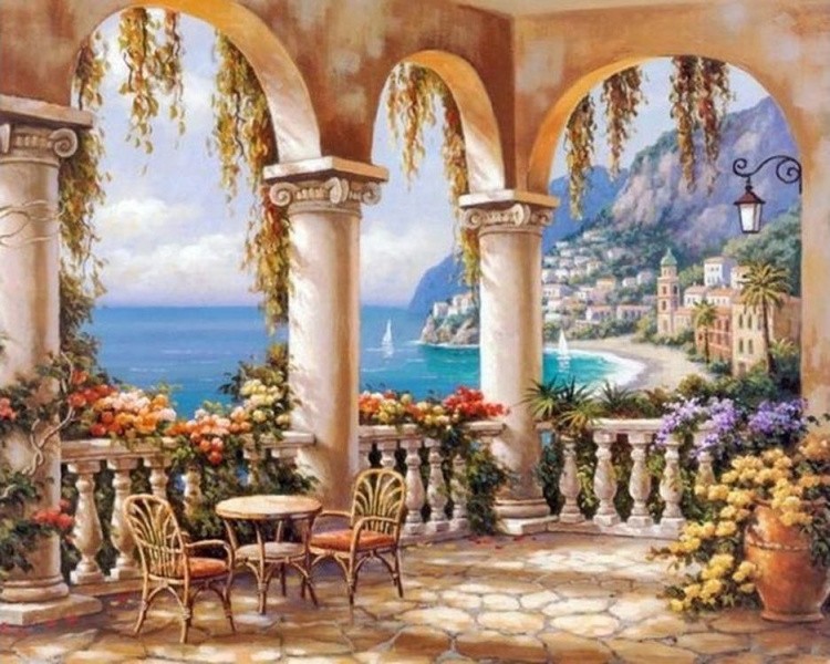 Картина по номерам «Вид на гавань» — картинка 2