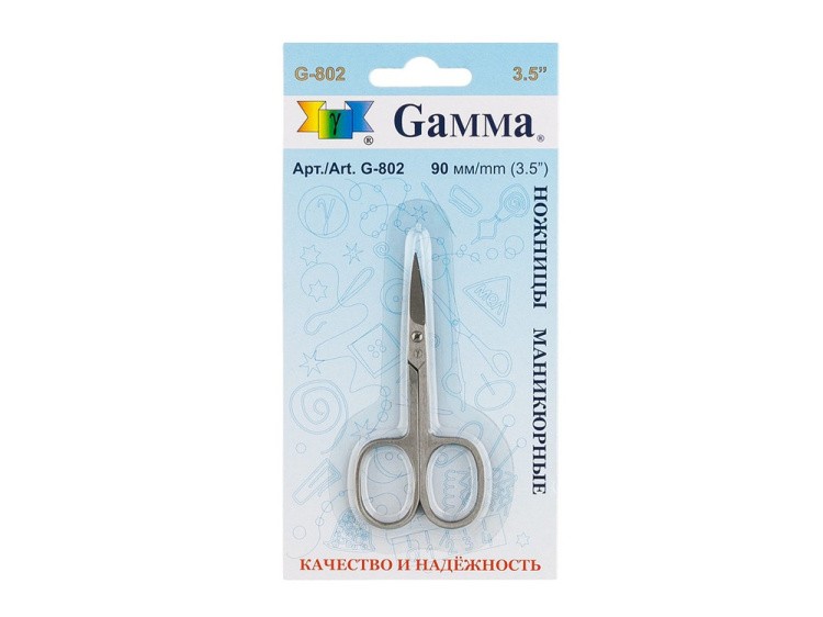 Ножницы Gamma маникюрные, 90 мм — картинка 2