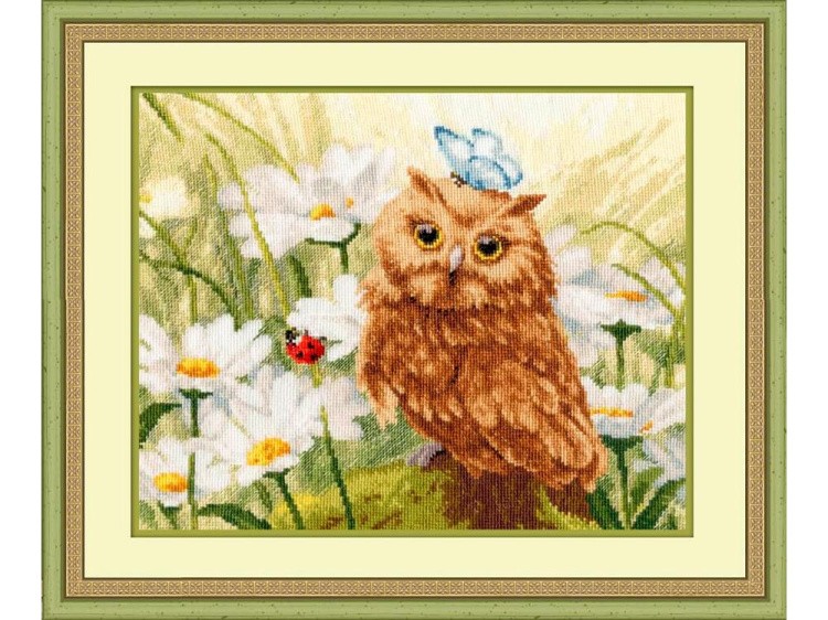 Набор для вышивания «Совенок в ромашках» — картинка 2