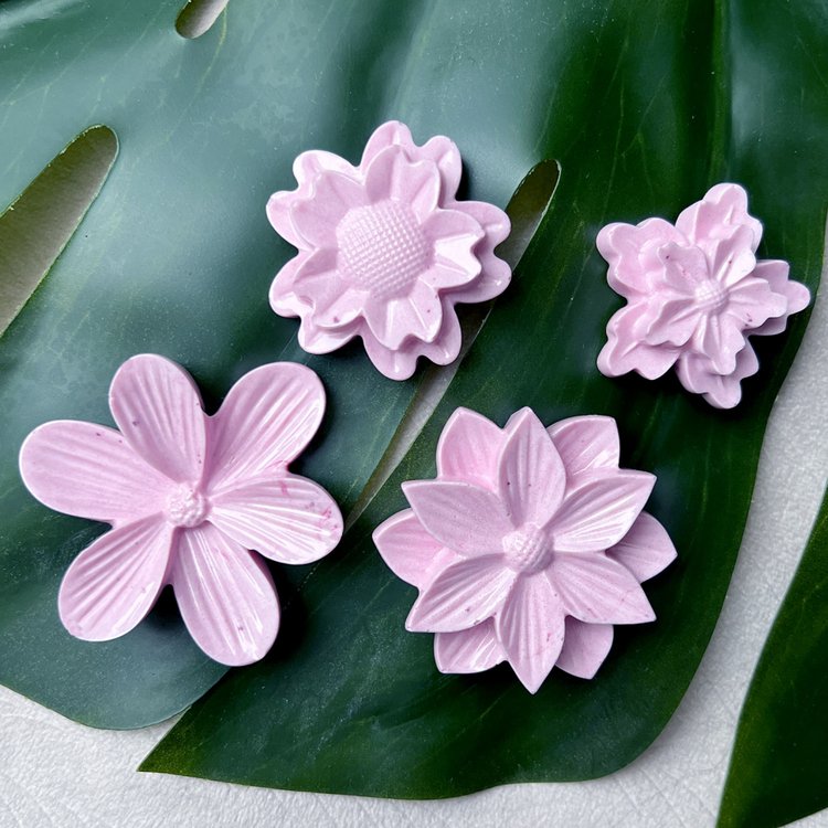 Силиконовый молд - Цветы №2, 11x10см 1 шт. — картинка 5