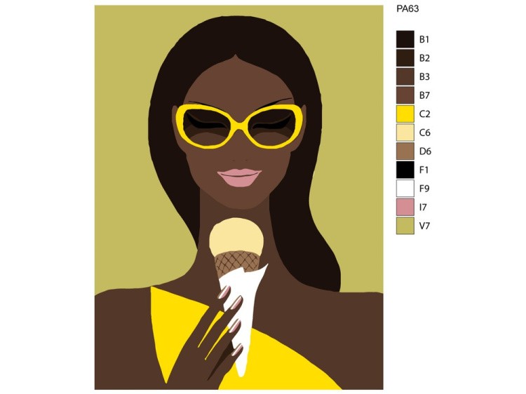 Картина по номерам «Мороженое» — картинка 2