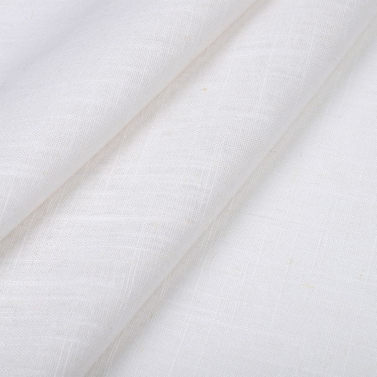 Ткань льняная, 10 м, ширина 140 см, 190 г/м², цвет: 21 белый, TBY — картинка 3